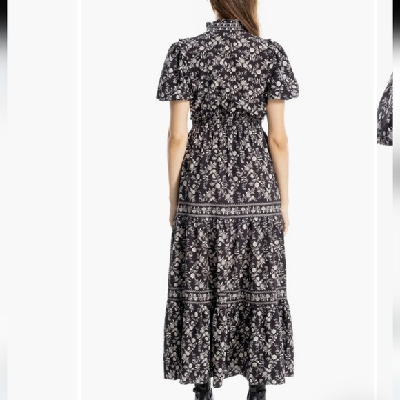 Max Studio women’s Black Floral Maxi Dress Size S new with tags - Picture 8 of 12